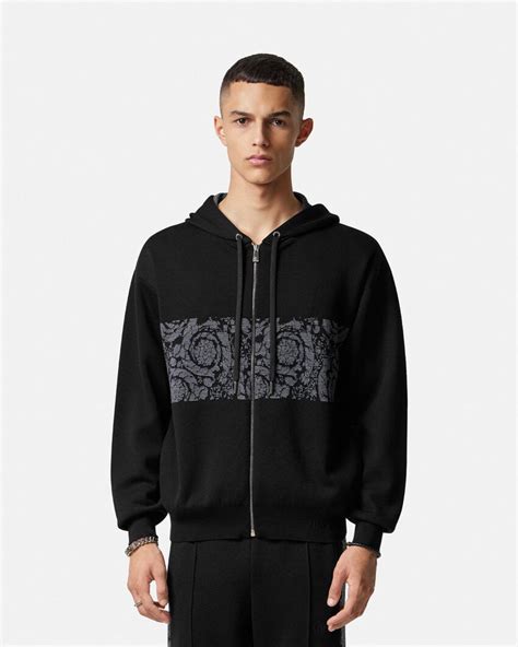 fake versace hoodies|versace barocco hoodie.